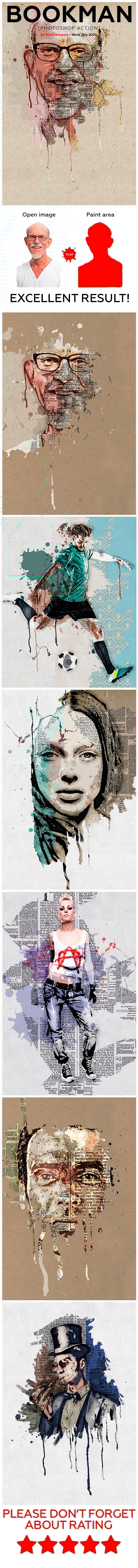 Bookman Photoshop Action - Actions Photoshop