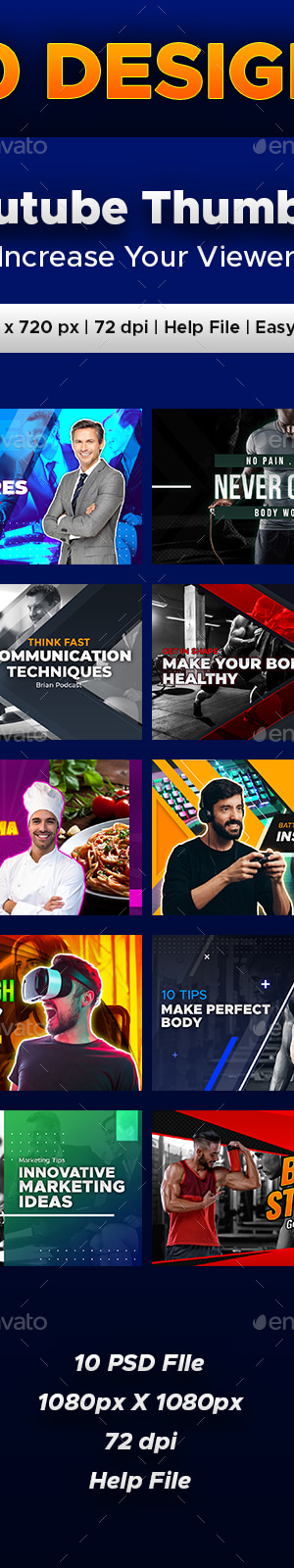 Youtube Thumbnail, Web Elements | GraphicRiver
