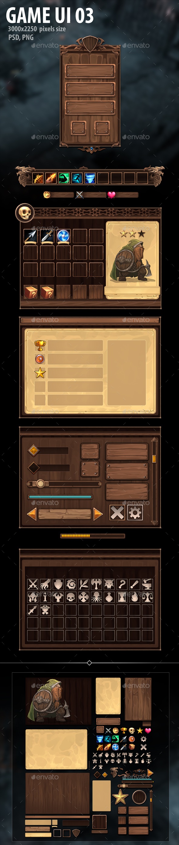 Game UI 03, Game Assets | GraphicRiver