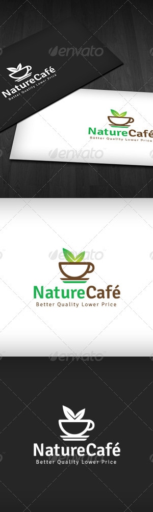 Nature Café Logo, Logo Templates | GraphicRiver