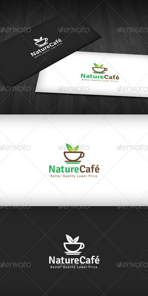 Nature Café Logo, Logo Templates | GraphicRiver