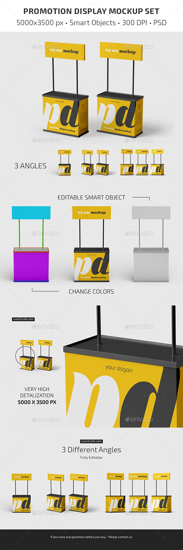 Promotion Display Mockup Set, Graphics | GraphicRiver