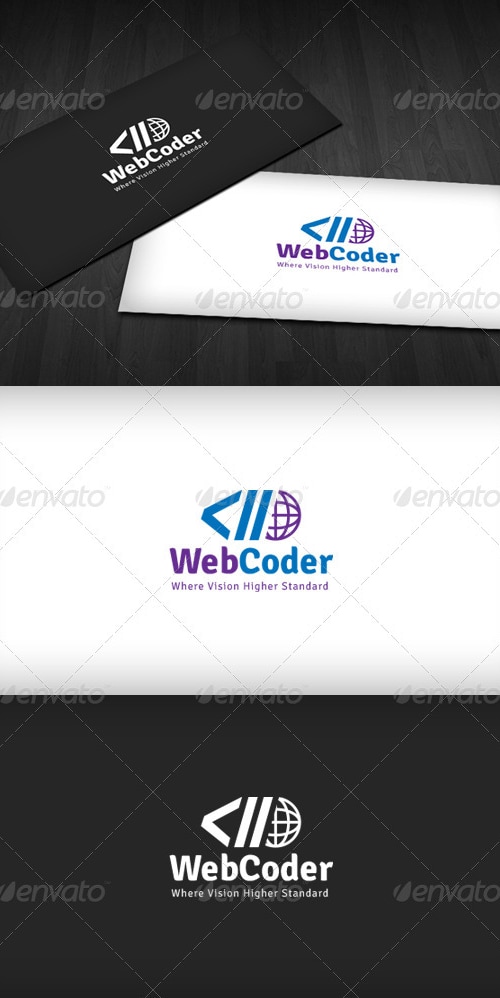 Web Coder Logo, Logo Templates | GraphicRiver