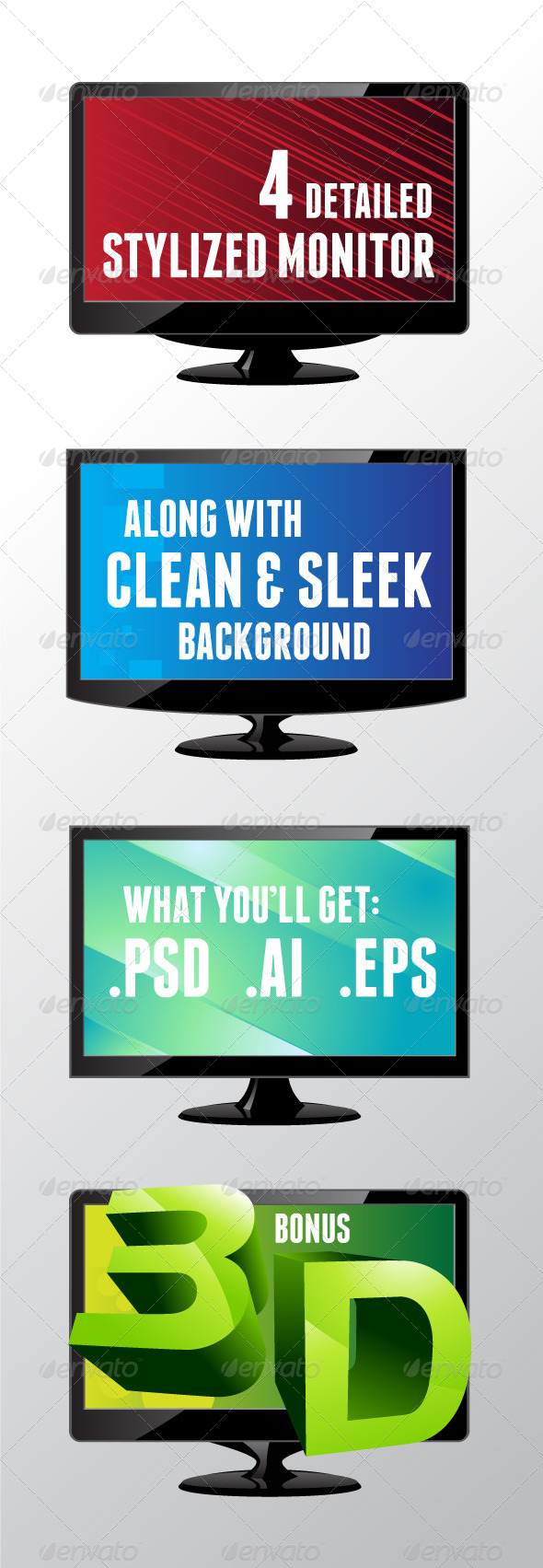 Monitor, Vectors | GraphicRiver