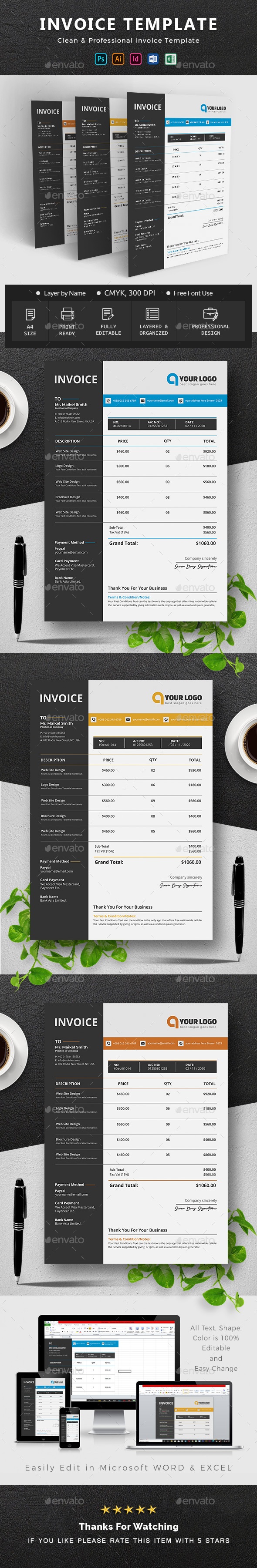 Invoice - Proposals & Invoices Stationery