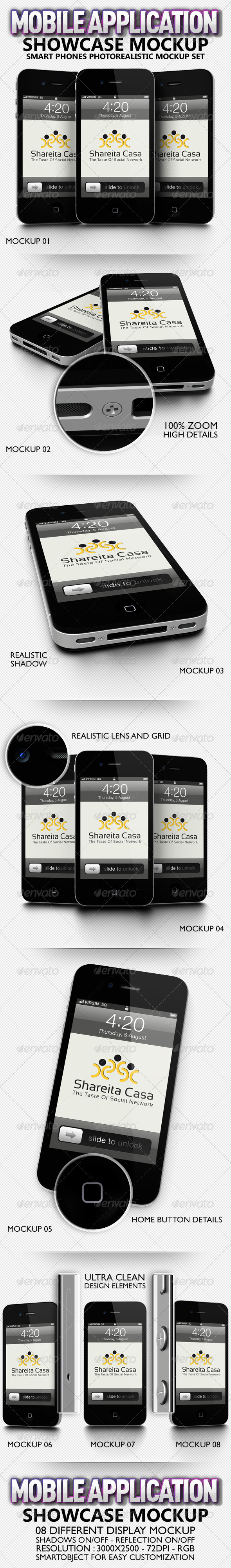 Mobile Application Showcase Mockup, Graphics | GraphicRiver