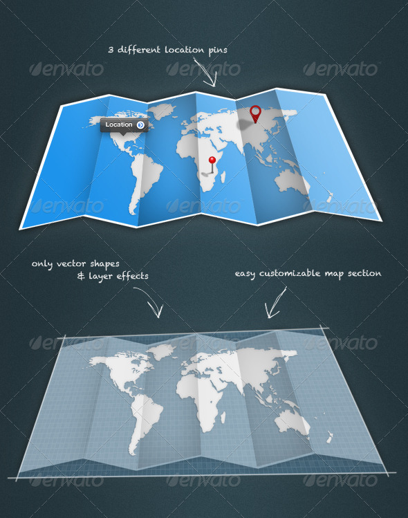 Fold-Up Map, Graphics | GraphicRiver