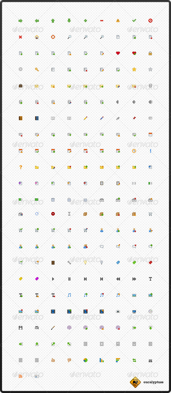 200 Mini Icons, Icons | GraphicRiver