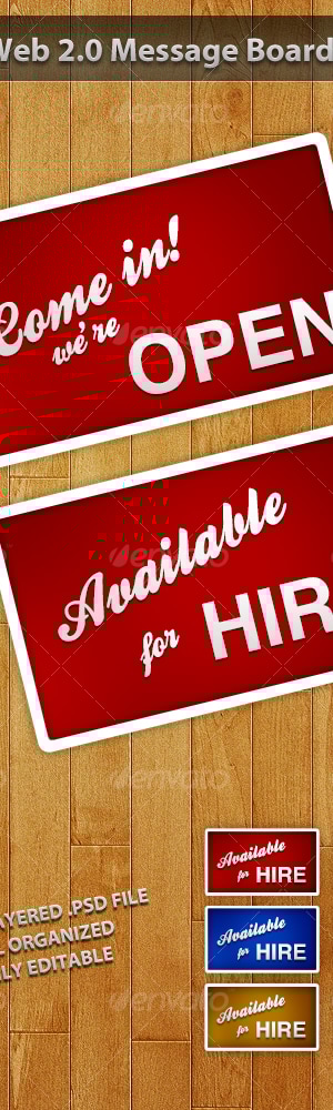 Web 2.0 Message Boards, Web Elements | GraphicRiver