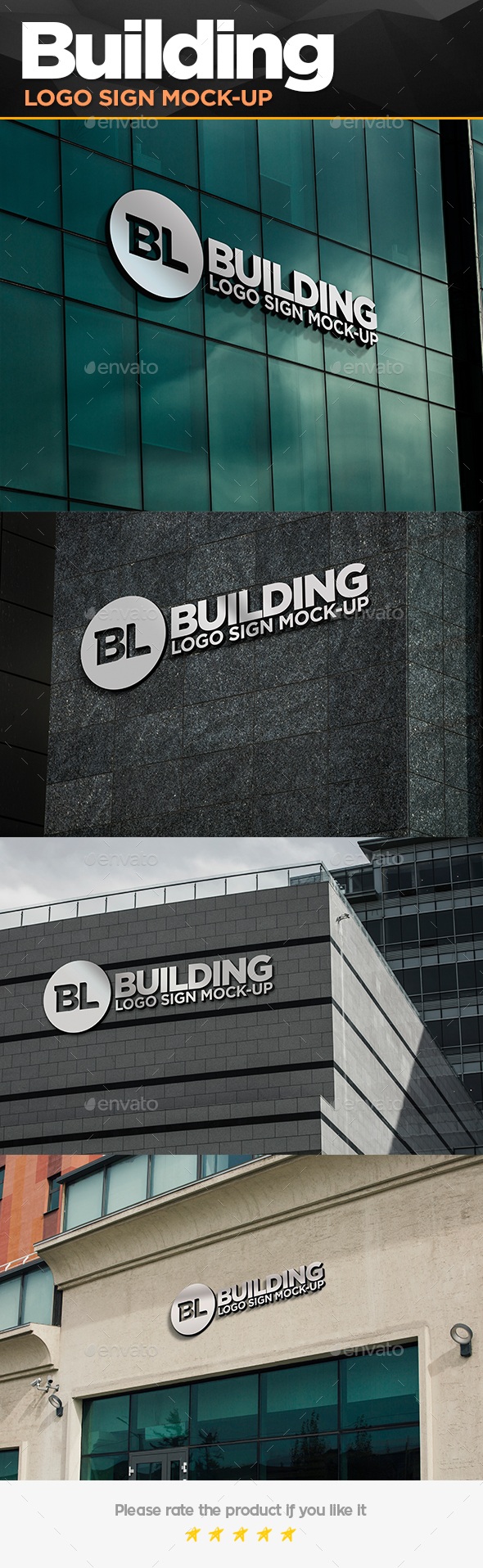 Building Logo Sign Mock-Up, Graphics | GraphicRiver