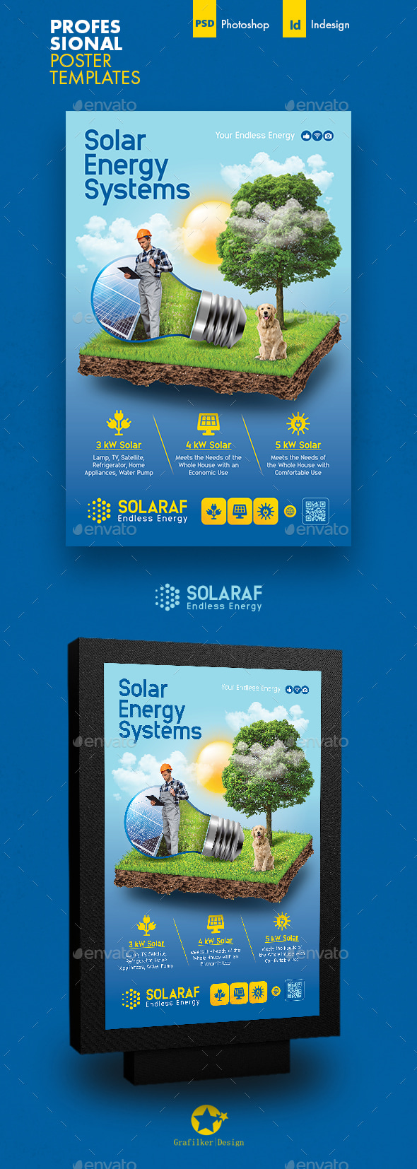 Solar Energy Poster Templates, Print Templates | GraphicRiver