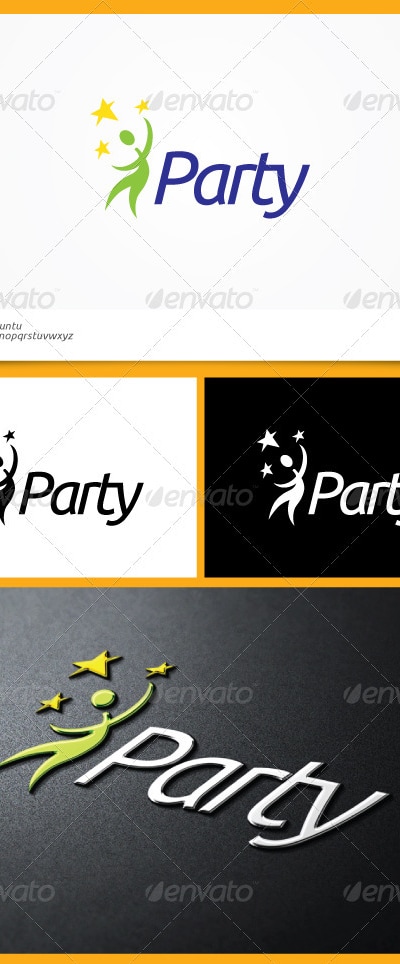 Party Logo Template, Logo Templates | GraphicRiver