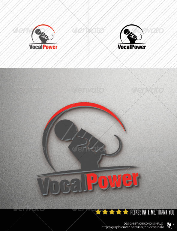 Vocal Power Logo Template, Logo Templates | GraphicRiver