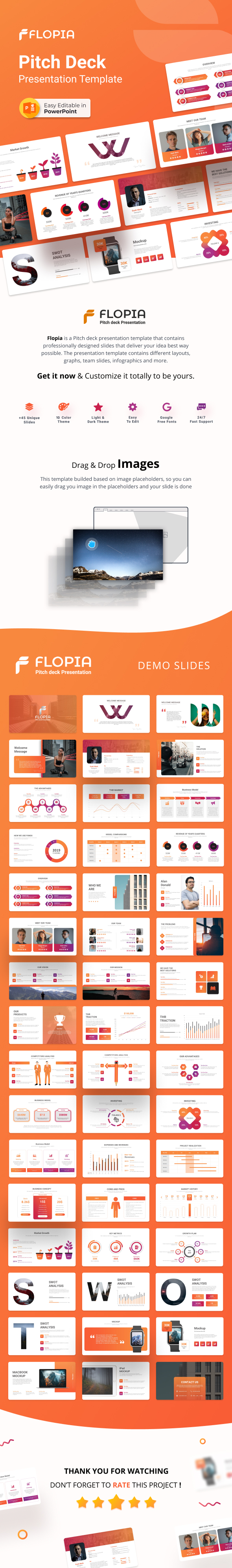 Flopia Pitch Deck PPTX Template, Presentation Templates | GraphicRiver