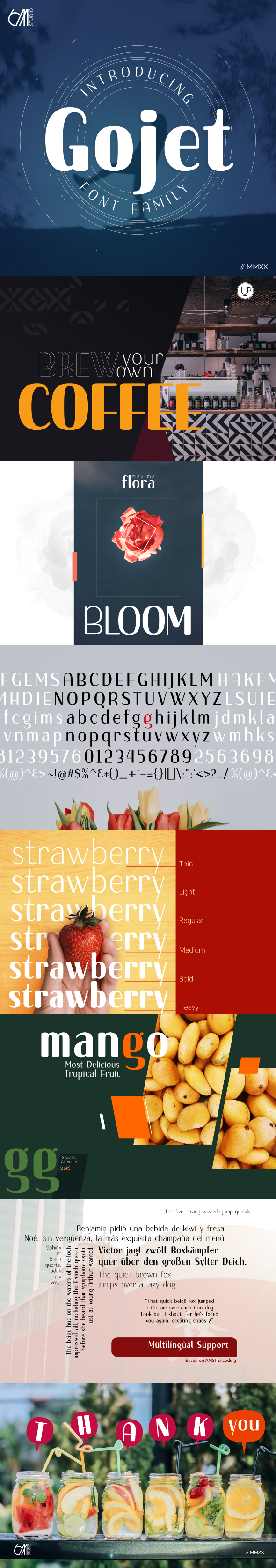 Gojet Font Family, Fonts | GraphicRiver