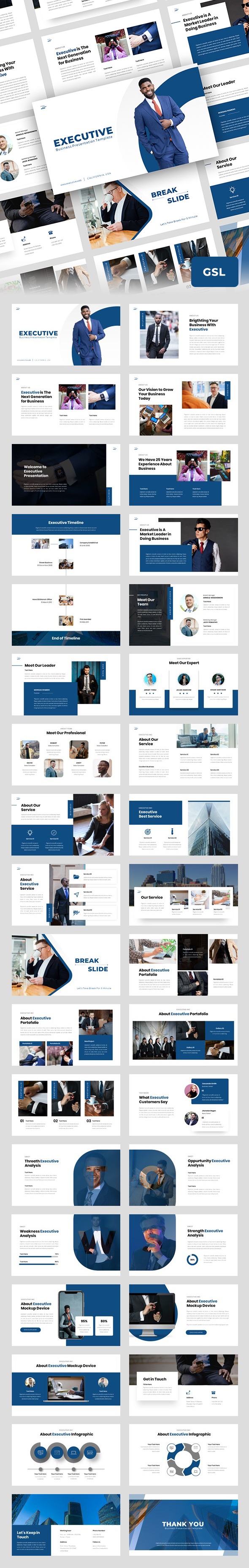 Executive - Business Presentation Template, Presentation Templates