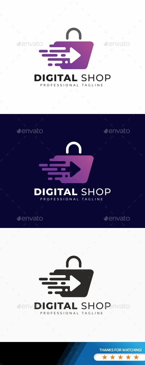 Digital Shop Logo, Logo Templates | GraphicRiver