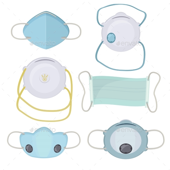Pollution Mask, Vectors | GraphicRiver