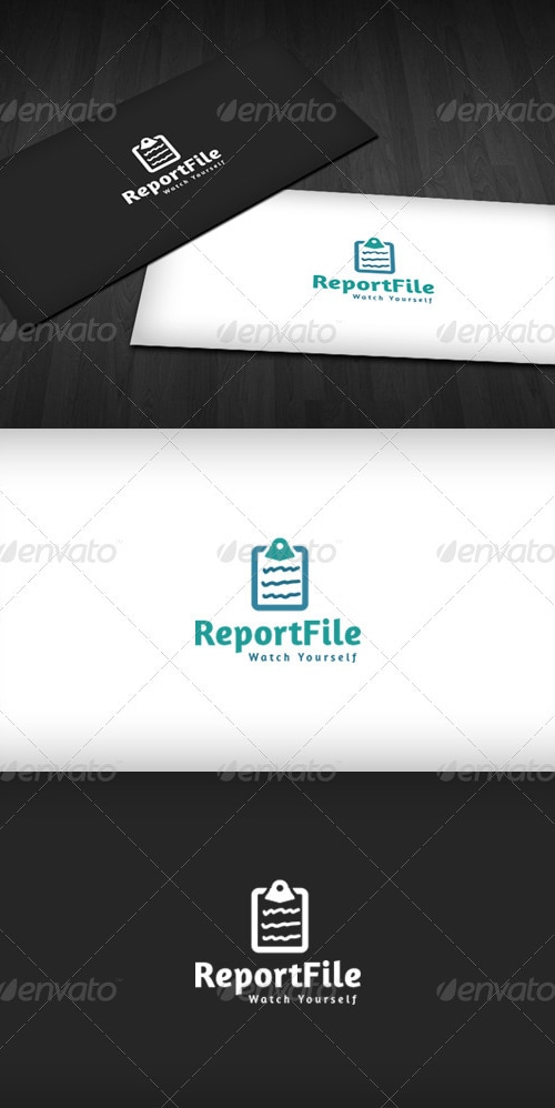 Report File Logo, Logo Templates | GraphicRiver