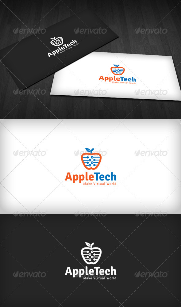 Apple Tech Logo, Logo Templates | GraphicRiver