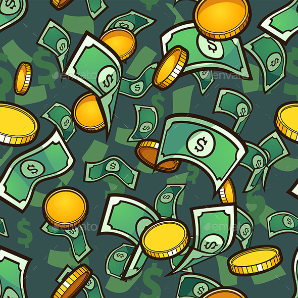 Seamless Money Pattern, Vectors | GraphicRiver