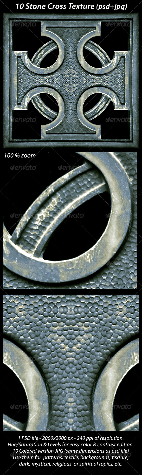 10 Stone Cross Textures, Textures | GraphicRiver