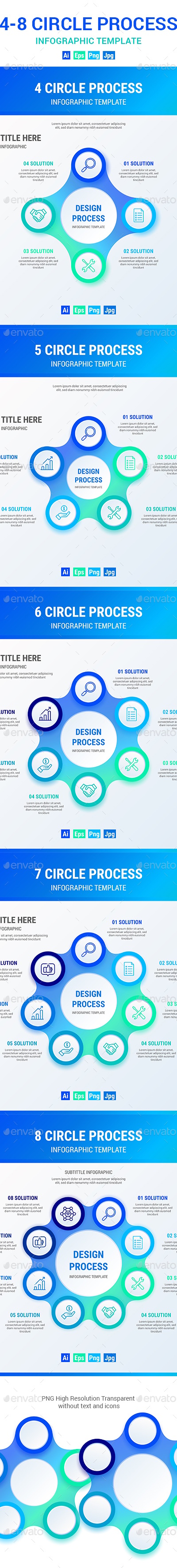 Circle Process Infographic, Infographics | GraphicRiver