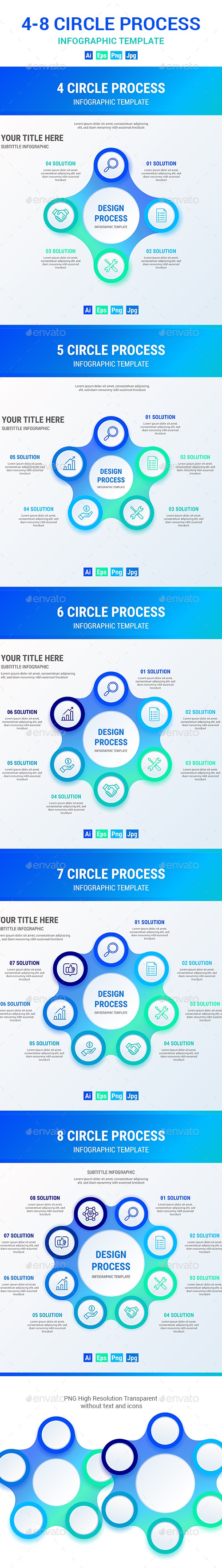 Circle Process Infographic, Infographics | GraphicRiver