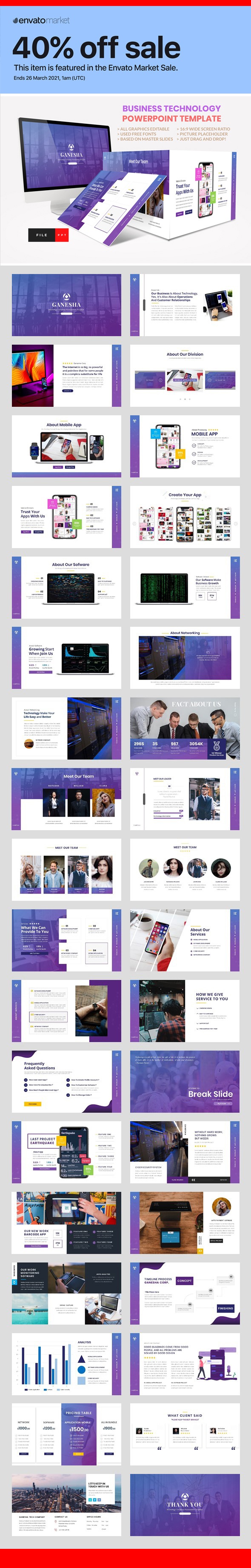 Business - Technology PowerPoint Template, Presentation Templates ...