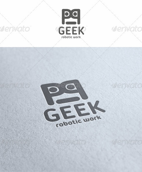 Geek - Robotic Work Logo, Logo Templates | GraphicRiver