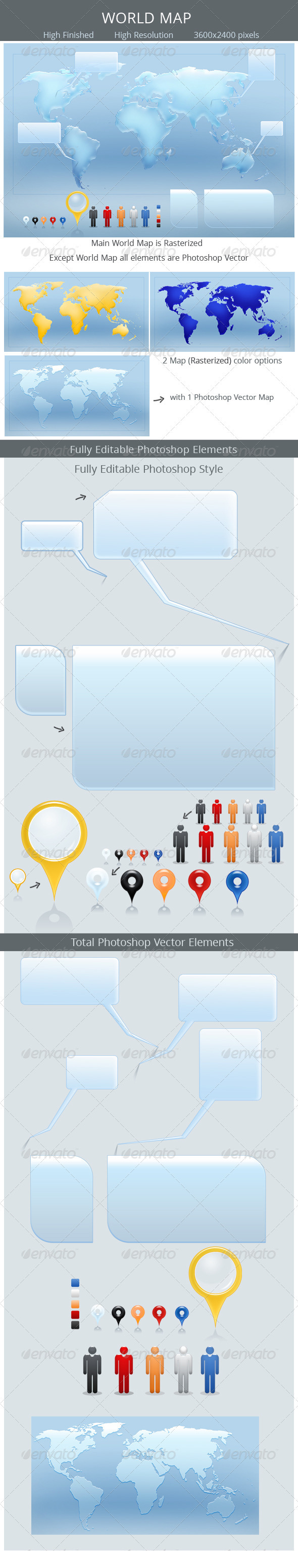 World Map, Graphics | GraphicRiver