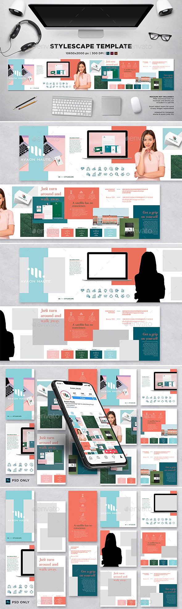 Stylescape / Moodboard Template 06, Print Templates | GraphicRiver
