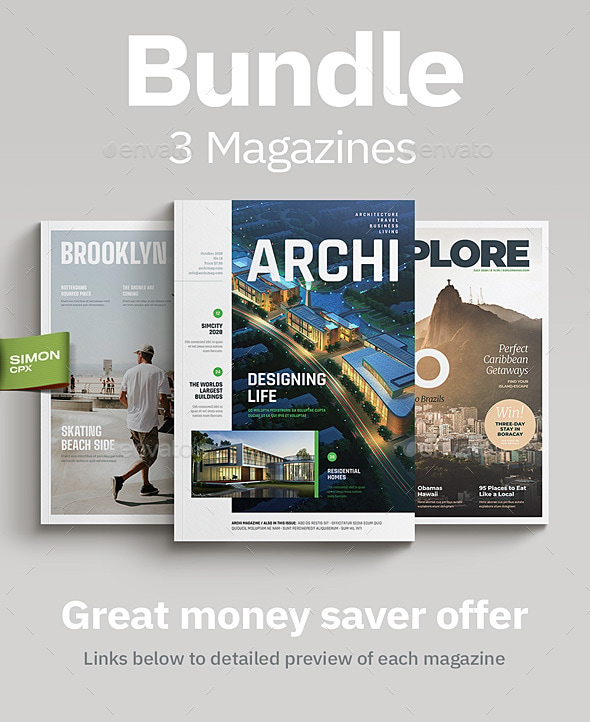 Magazine Bundle Vol. 4-5-6, Print Templates | GraphicRiver