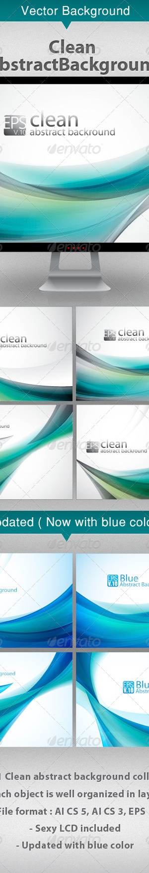 Clean Abstract Background, Vectors | GraphicRiver