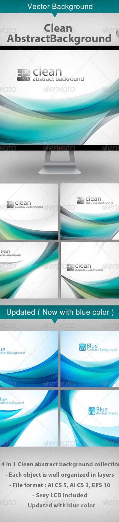 Clean Abstract Background, Vectors | GraphicRiver