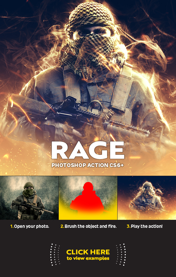 Rage for Photoshop CS6+ - Photo Effects Actions