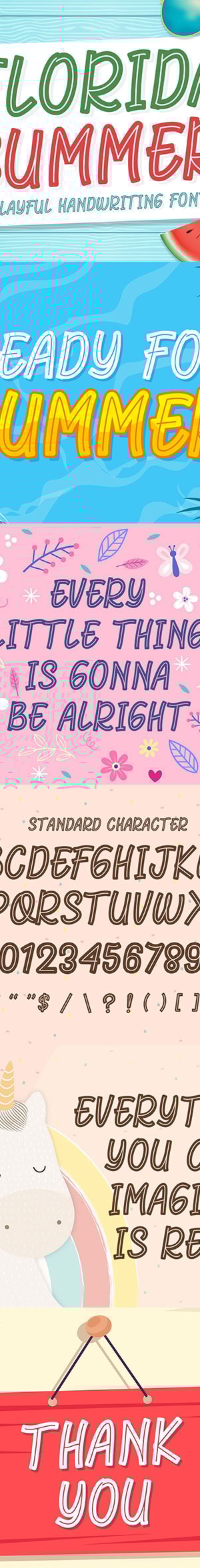 Florida Summer - Crafting Fun Font, Fonts | GraphicRiver