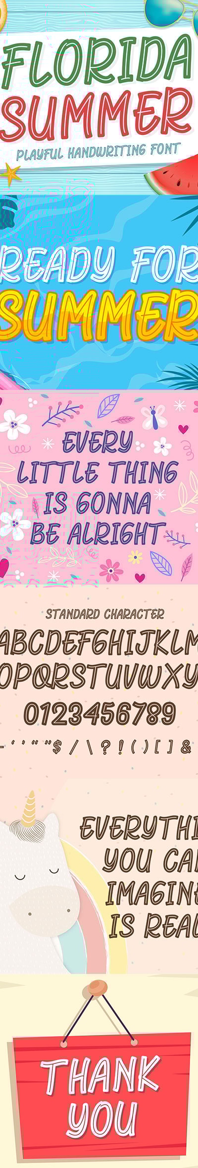 Florida Summer - Crafting Fun Font, Fonts | GraphicRiver