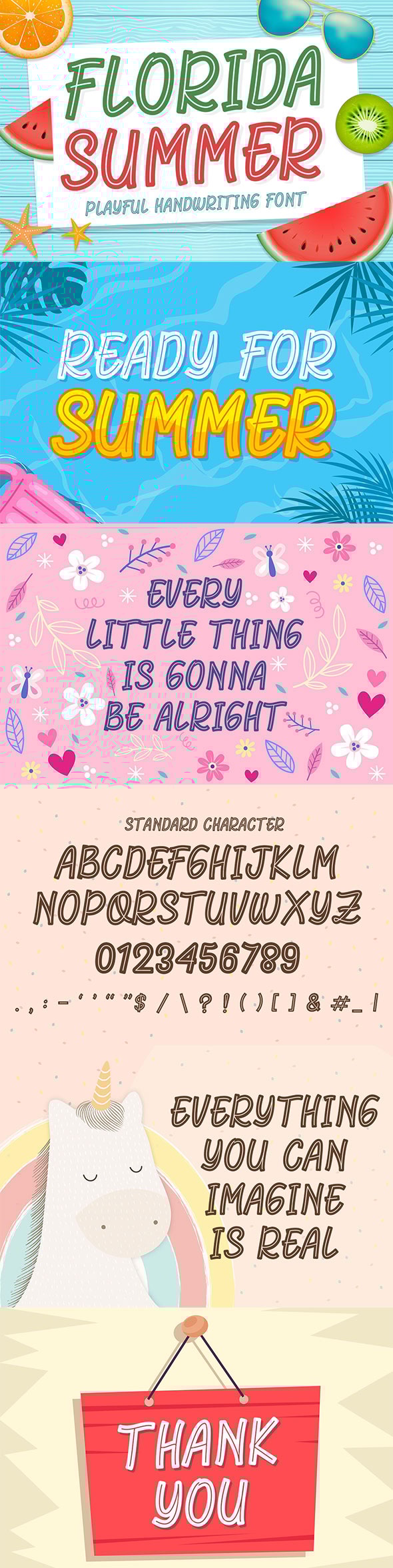 Florida Summer - Crafting Fun Font, Fonts | GraphicRiver