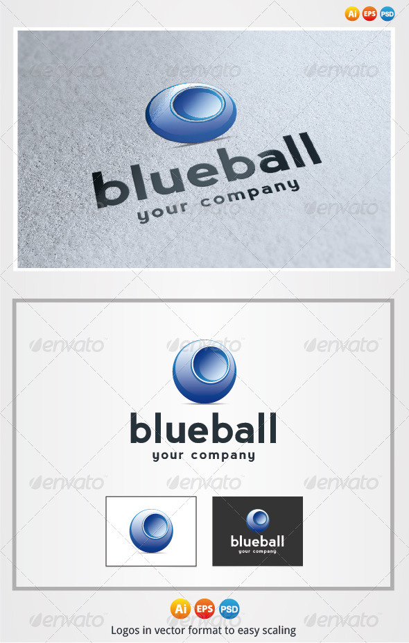 Blue Ball, Logo Templates | GraphicRiver