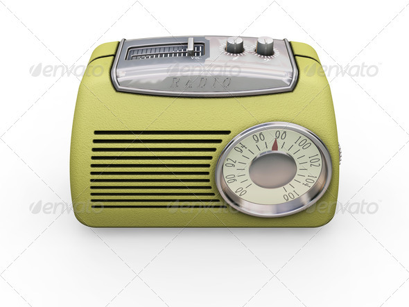 Retro radio, Graphics | GraphicRiver