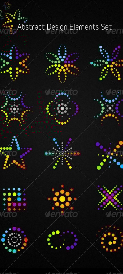 Abstract Vector Design Elements Set, Vectors | GraphicRiver
