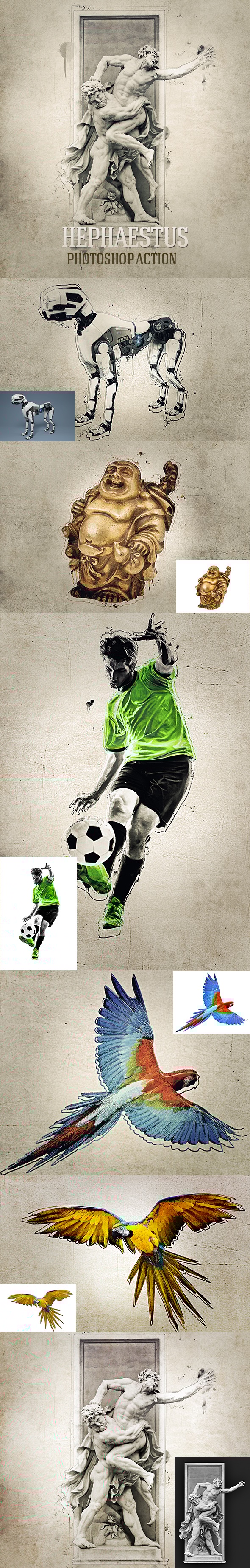 Hephaestus Photoshop Action - Photo Effects Actions