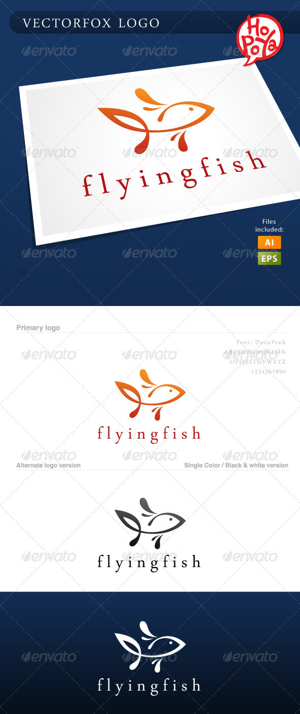 Flyingfish Logo, Logo Templates | GraphicRiver