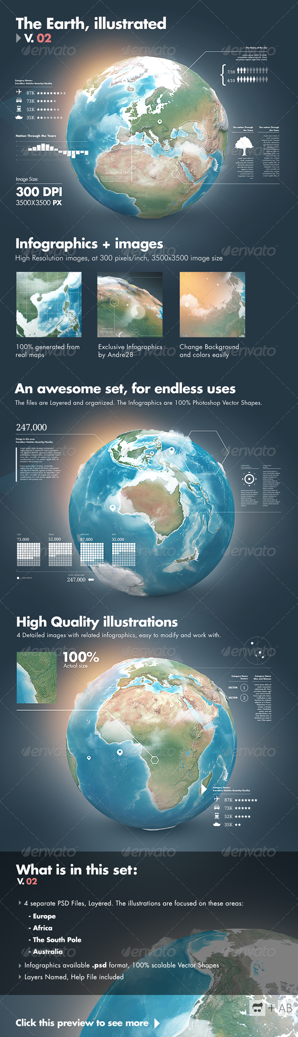 Earth Illustrations and Infographics - V2, Infographics | GraphicRiver