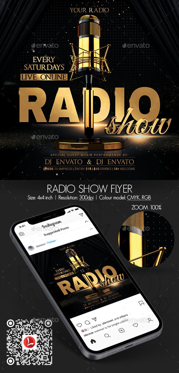 Radio Show Flyer, Print Templates | GraphicRiver