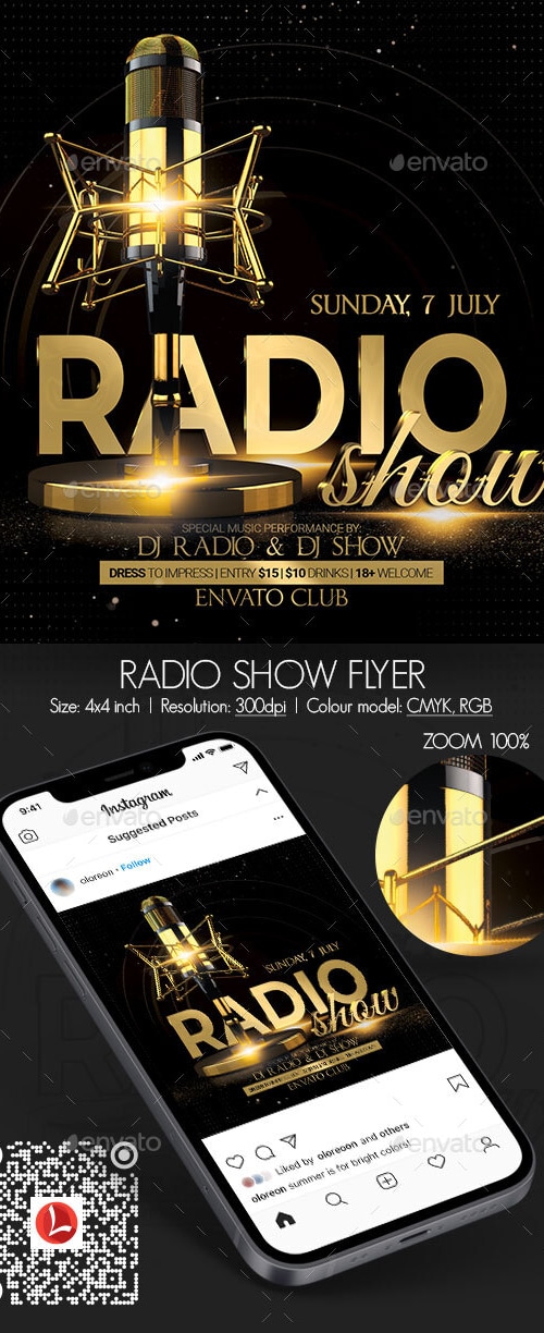 Radio Show Flyer, Print Templates | GraphicRiver