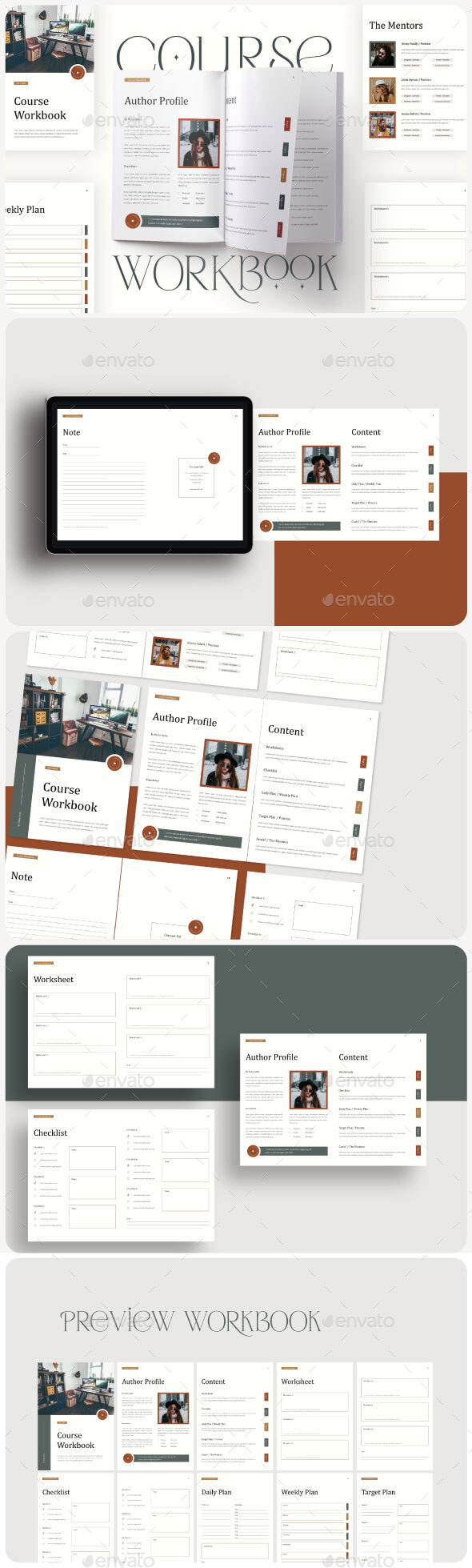 Course Workbook, Print Templates | GraphicRiver