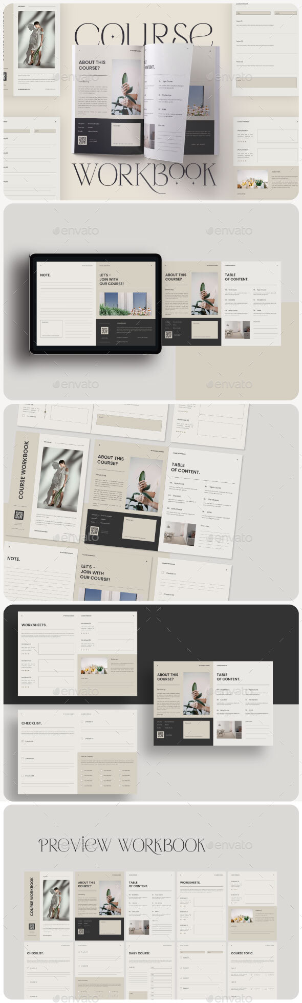 Course Workbook, Print Templates | GraphicRiver