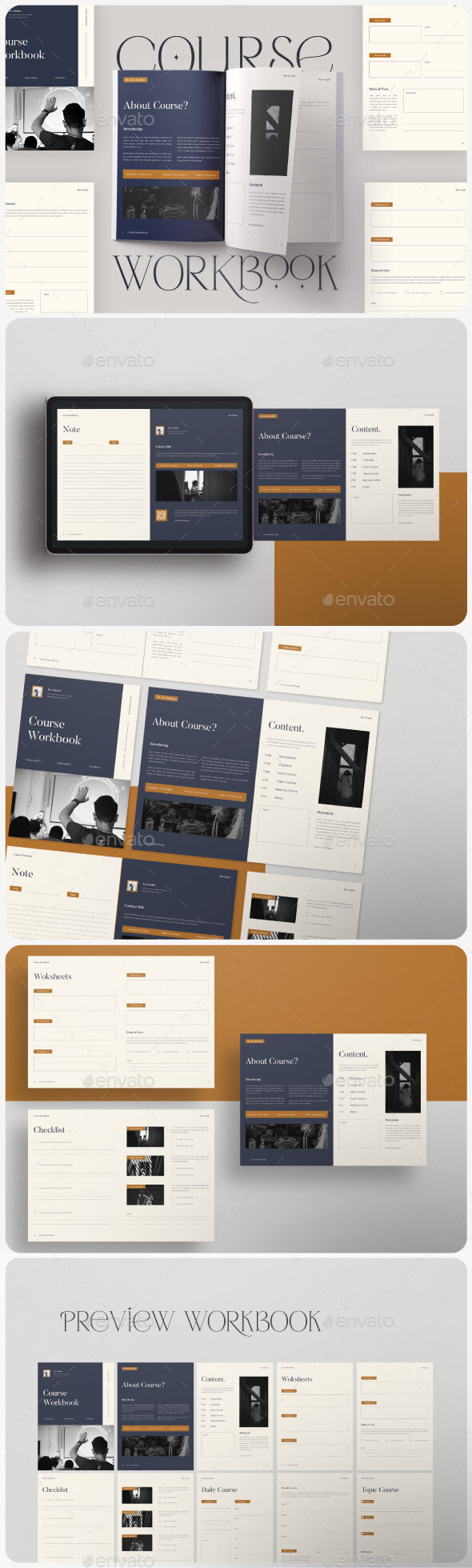 Course Workbook, Print Templates | GraphicRiver